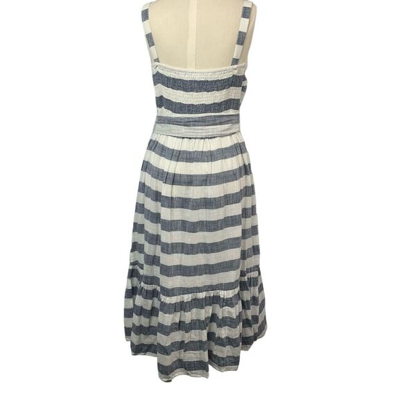 CHELSEA & THEODORE Women's Stripe Dress with Flounce Hem - Picture 2 of 16